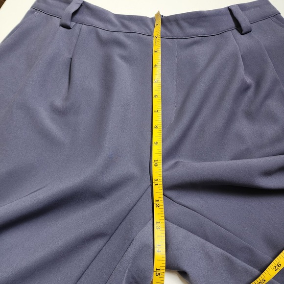 Halara Womens Mid Rise Side Pocket Barrel Leg Work Pants Size Large Purple Work - Picture 9 of 11